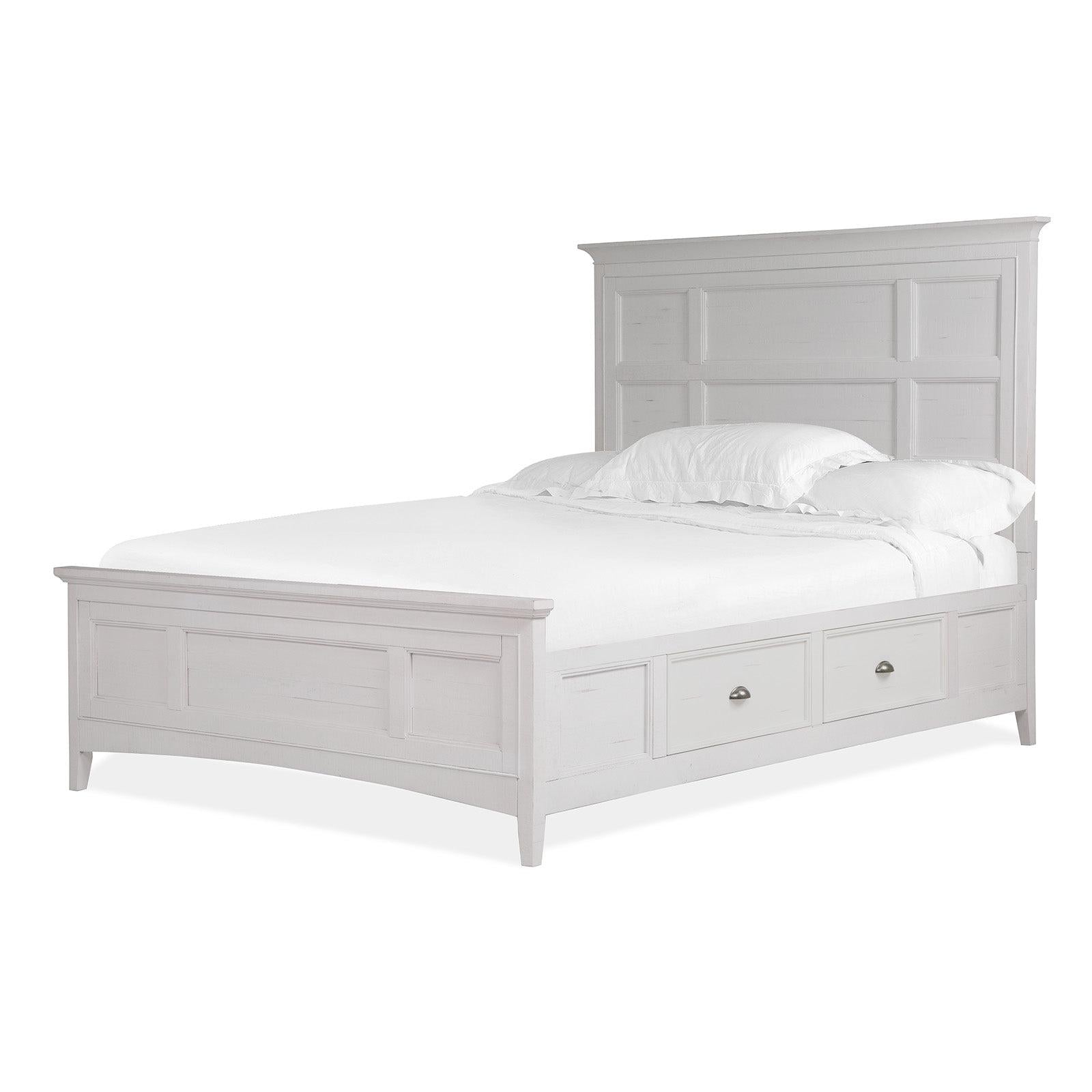 Magnussen Home Heron Cove Chalk White & Dovetail Grey Bed