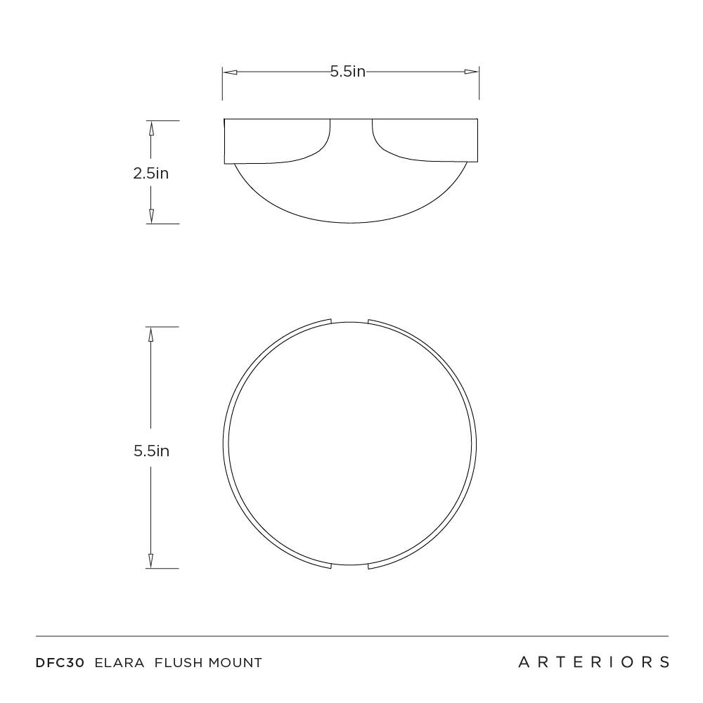 Arteriors Elara Flush Mount