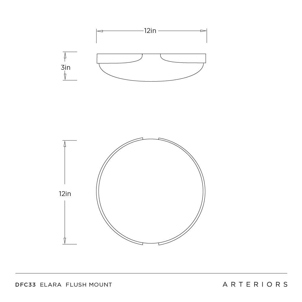 Arteriors Elara Flush Mount