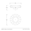 Arteriors Camella Small Flush Mount