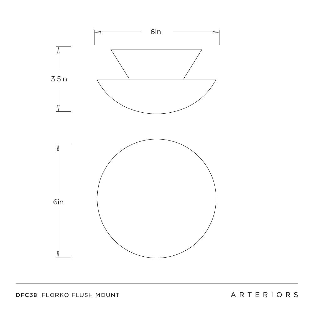 Arteriors Florko Mini Flush Mount
