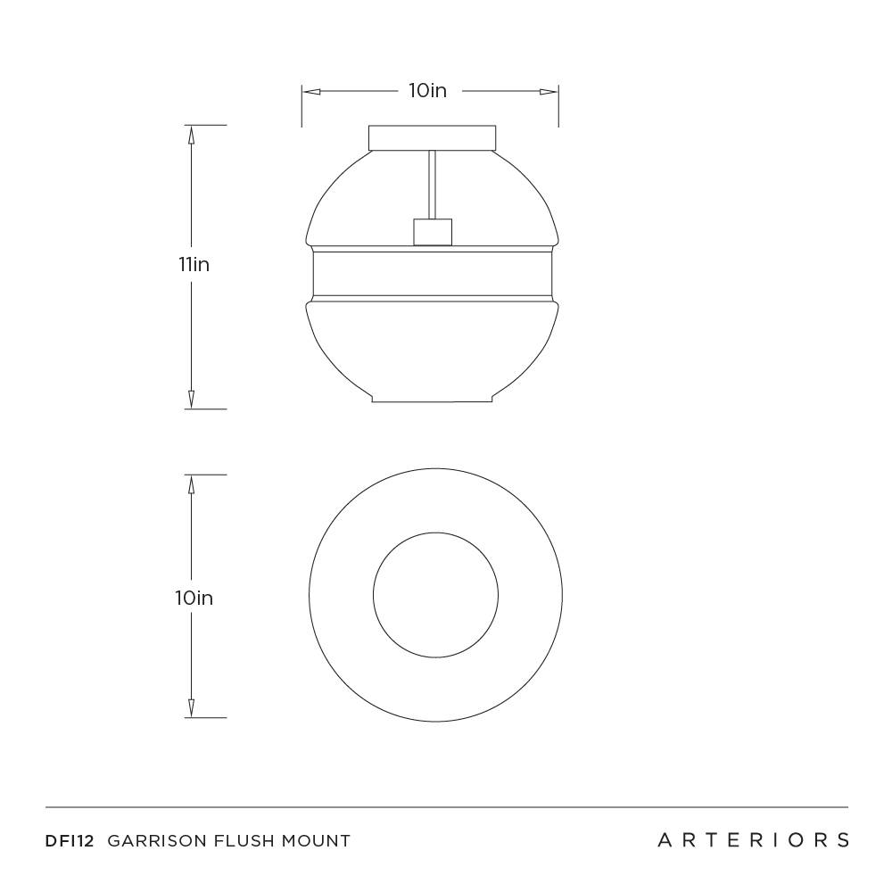 Arteriors Garrison Small Flush Mount