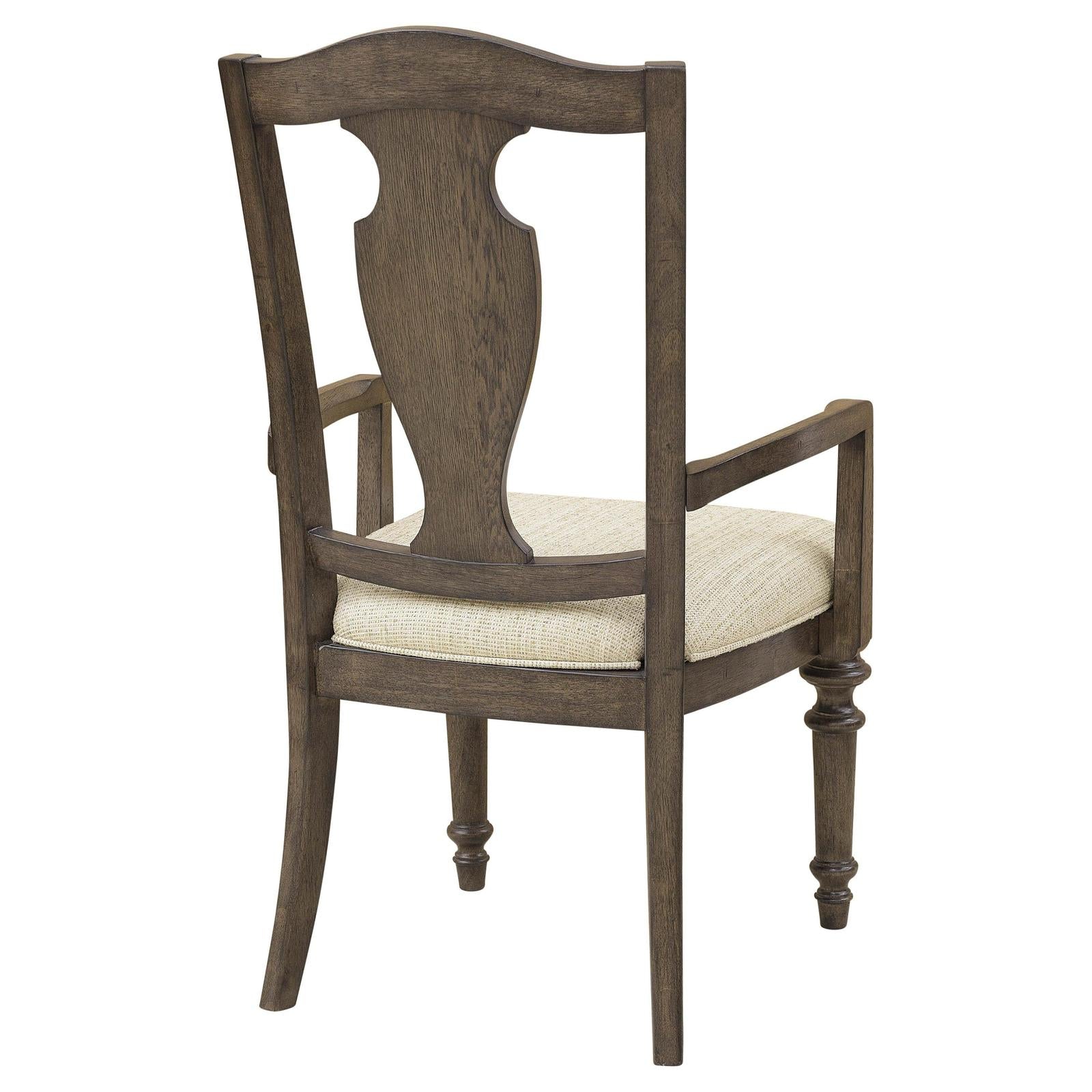 Pulaski Furniture Saddle Creek Timber Brown Wood Back Arm Chair Two Pack
