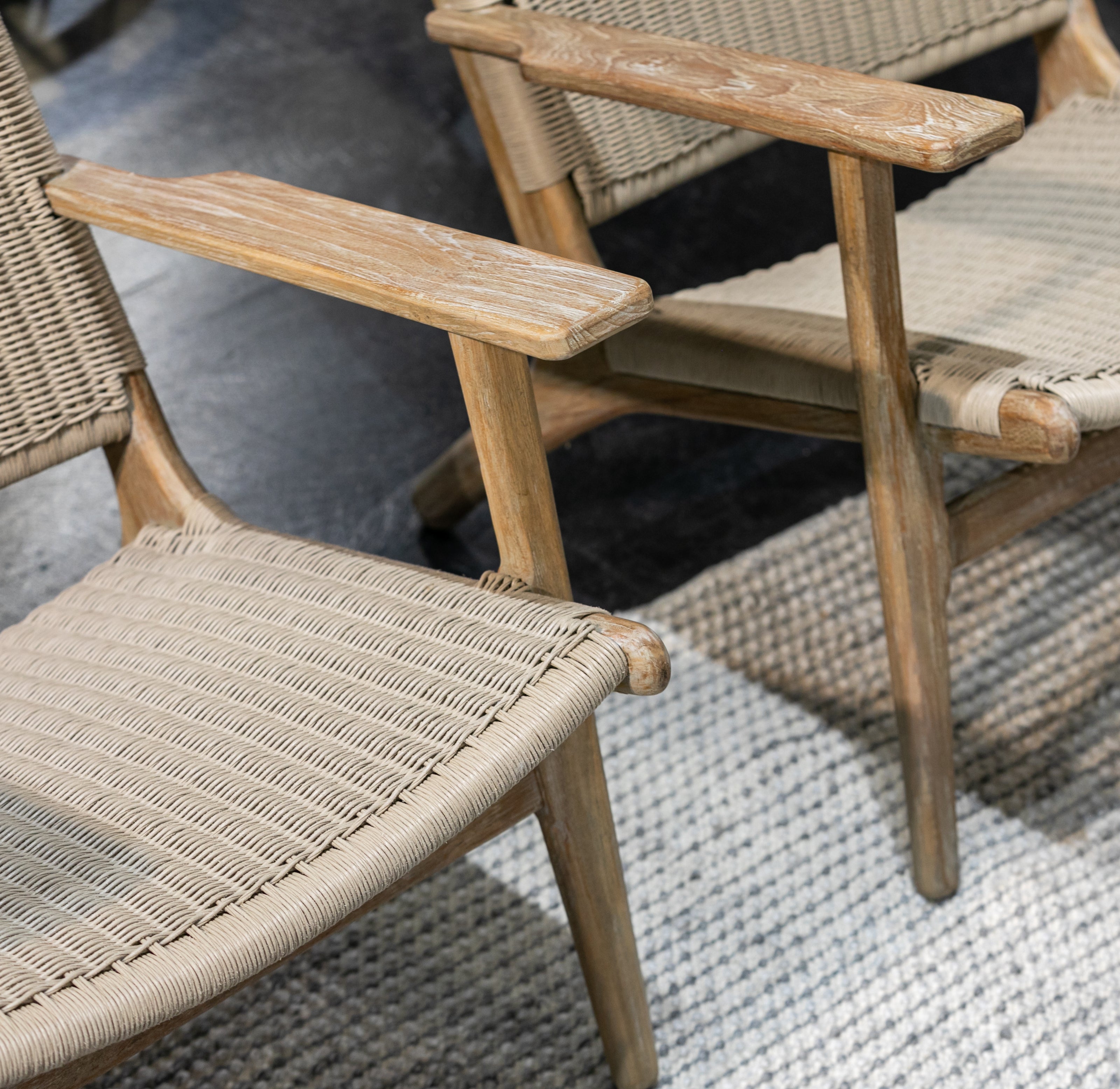 Sunset West Coastal Teak Cushionless Highback Chair