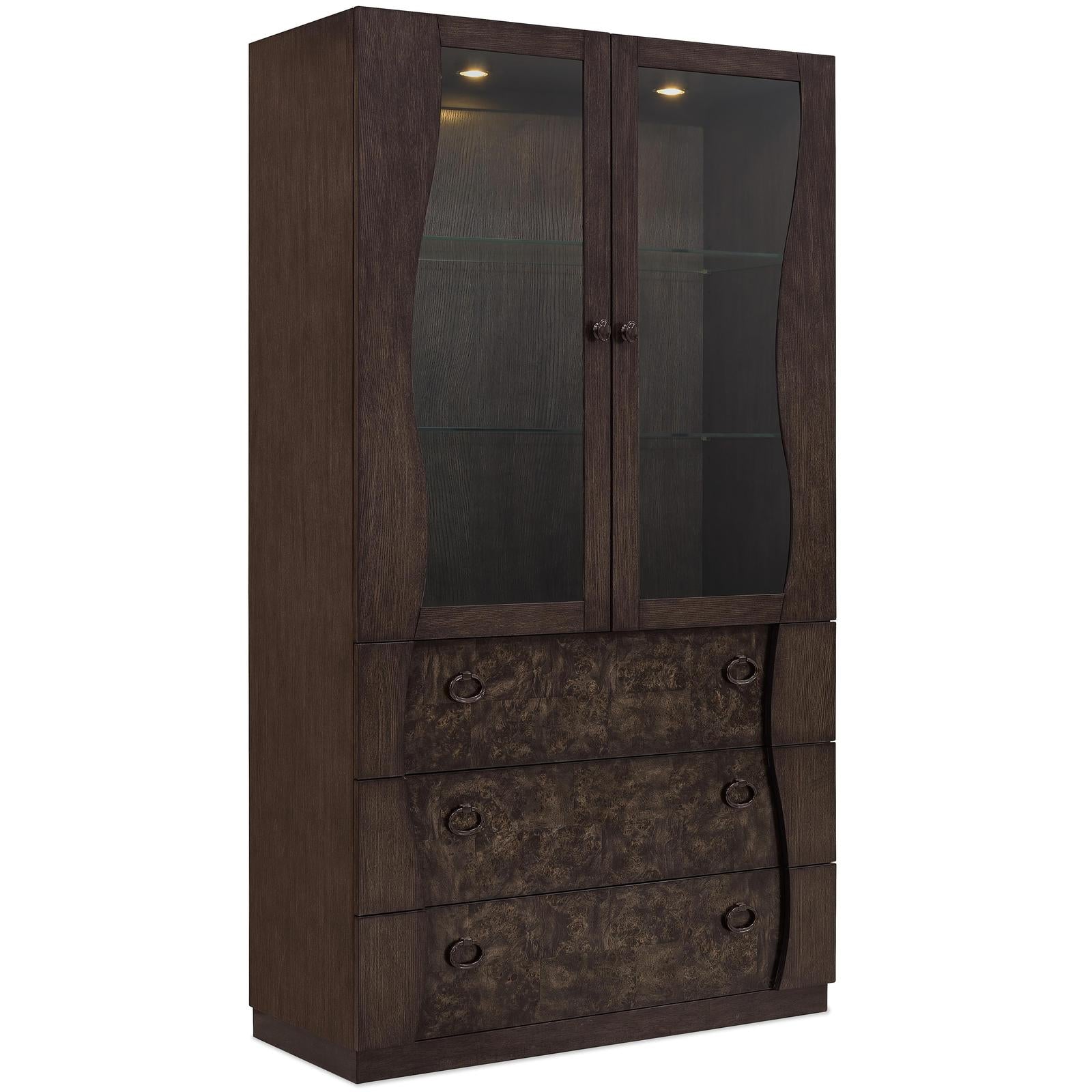 Pulaski Furniture Modern Mosaic Brown China