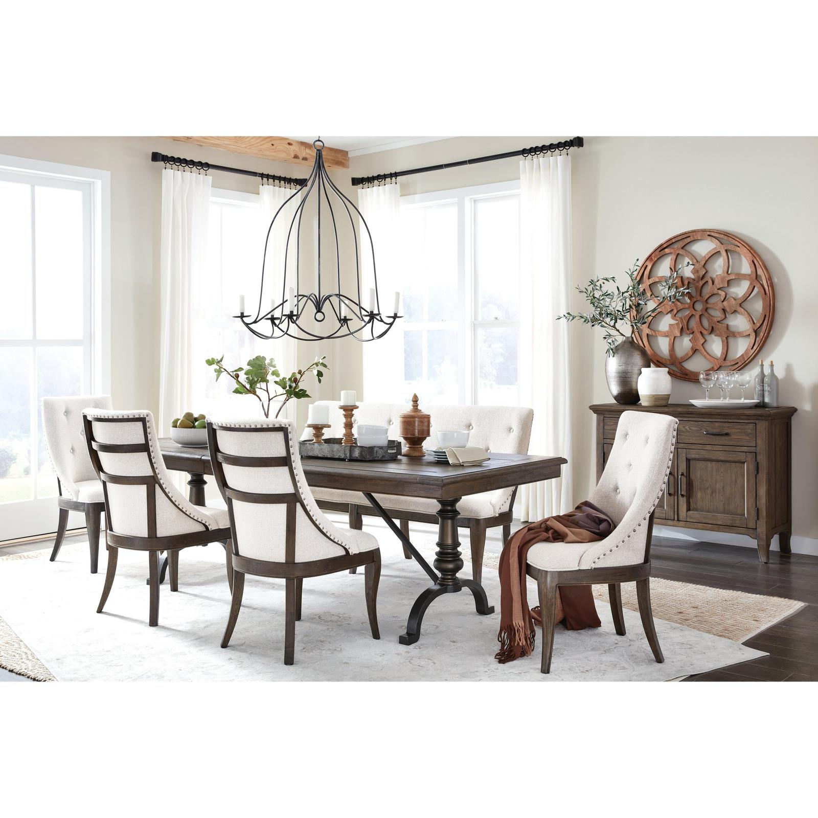 Magnussen Home Roxbury Manor Homestead Brown Extendable Rectangular Dining Table