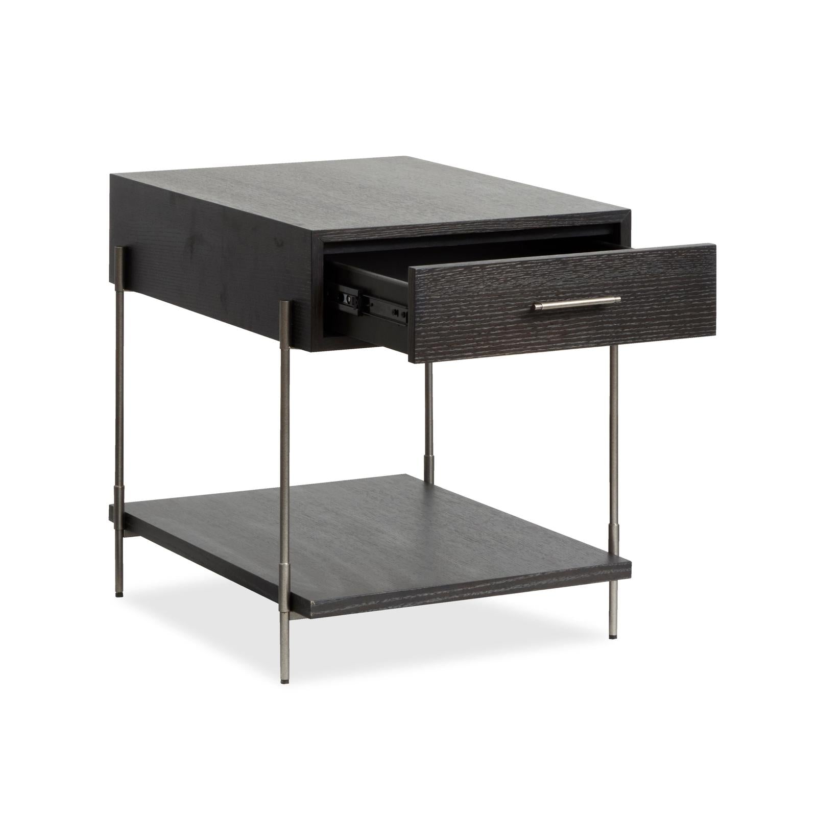Magnussen Home Spencer Dark Briarsmoke Rectangular End Table