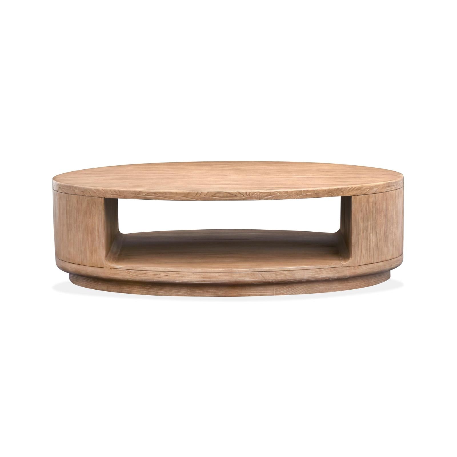 Magnussen Home Sanford Chateau Brown Oval Cocktail Table With Casters