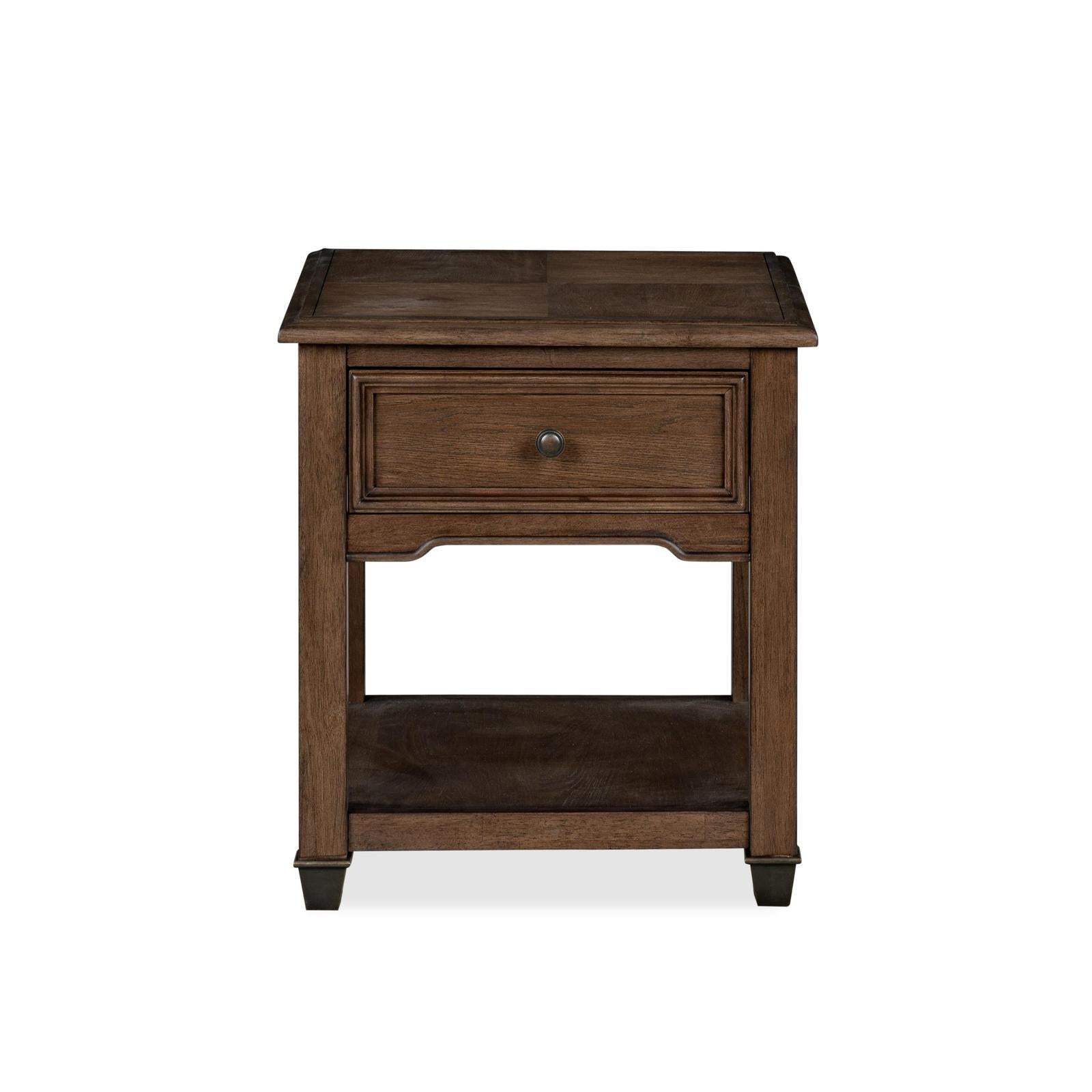 Magnussen Home Cormac Brown Rectangular End Table