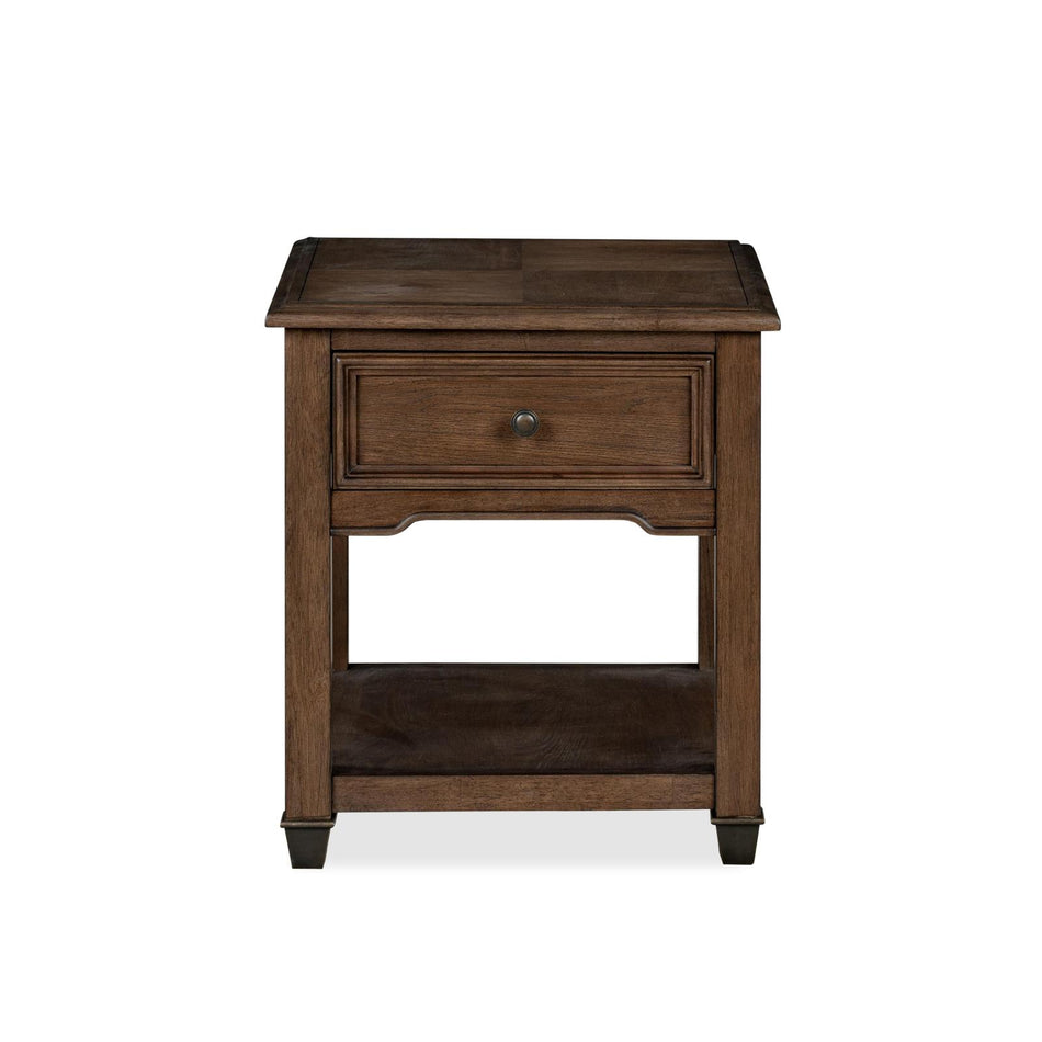 Magnussen Home Cormac Brown Rectangular End Table
