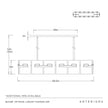 Arteriors Vetrina Linear Chandelier