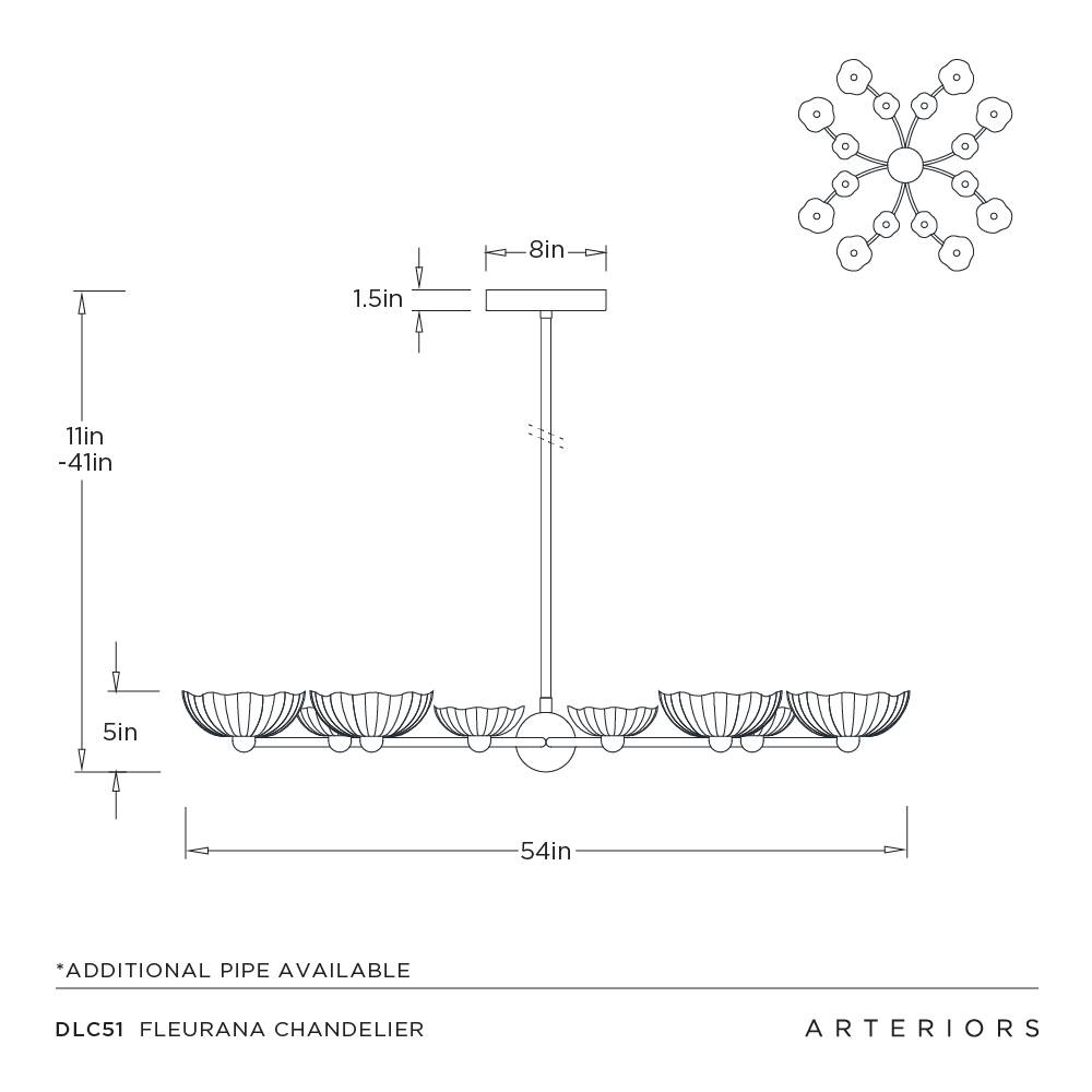 Arteriors Fleurana Chandelier