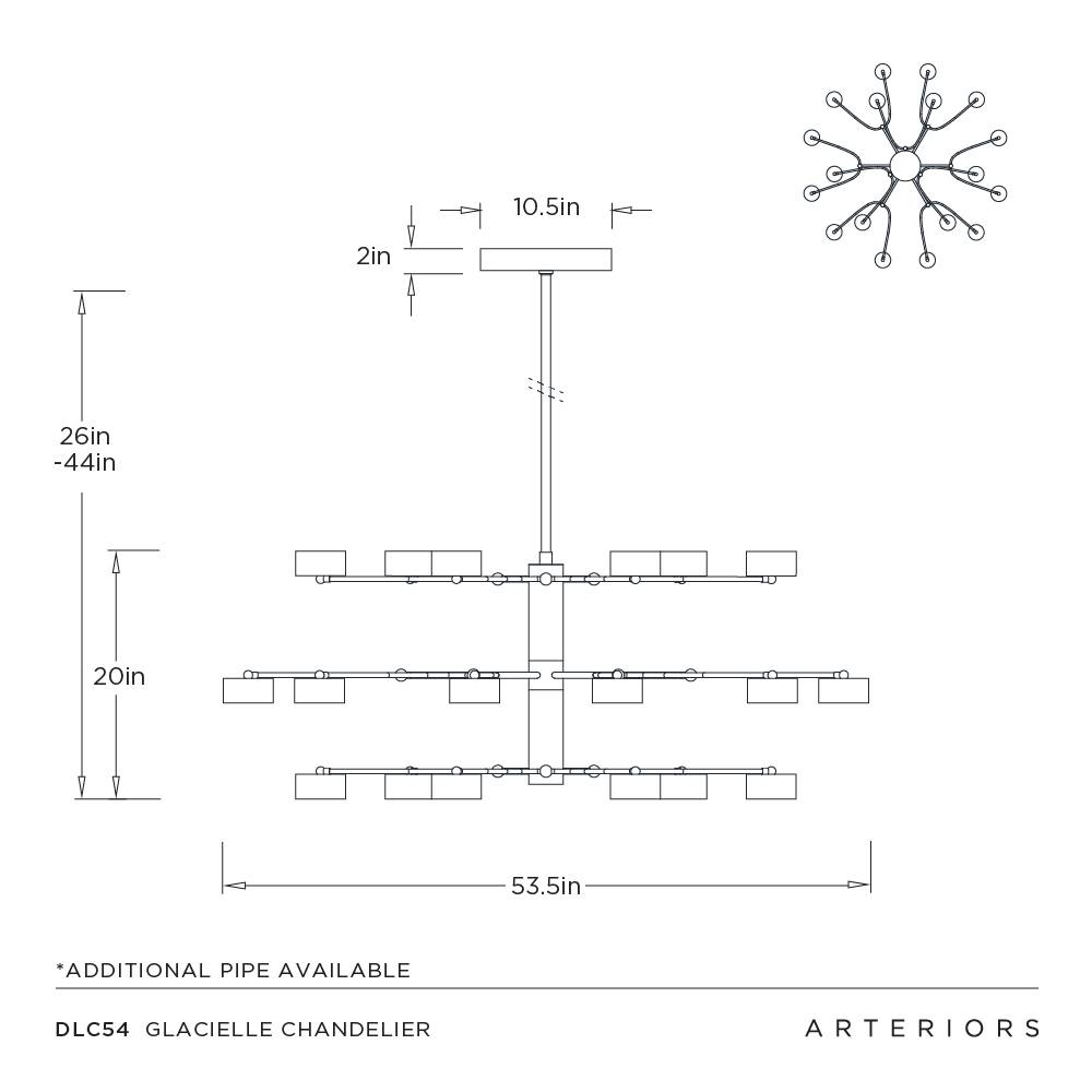 Arteriors Glacielle Chandelier
