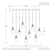 Arteriors Giselle Linear MultiPort Chandelier