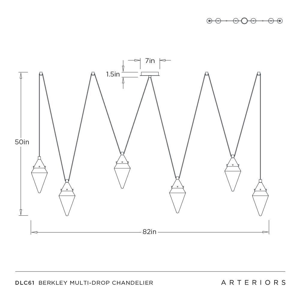 Arteriors Berkley Multidrop Chandelier