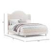 Pulaski Furniture Vivienne Whisper White Upholstered Panel Bed