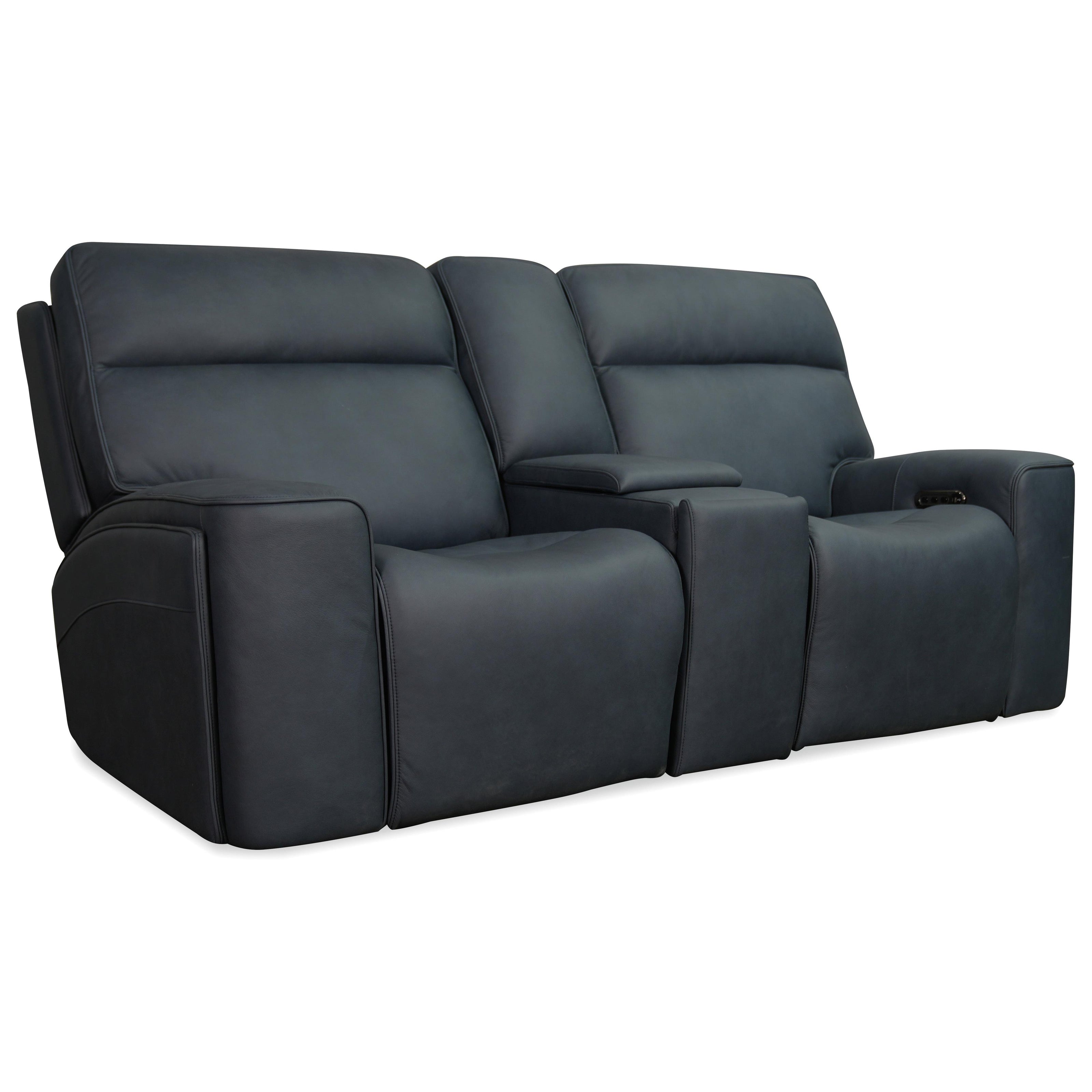 Hooker Furniture Riverton Power Gliding Console Loveseat with Power Headrest and Lumbar Sale