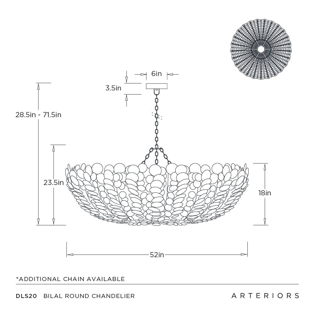 Arteriors Bilal Round Chandelier