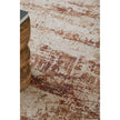 Feizy Pearson 39UEF Modern Abstract, Ivory/Red/Tan, Rug