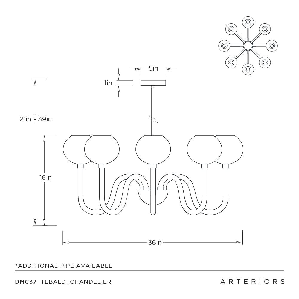 Arteriors Tebaldi Chandelier