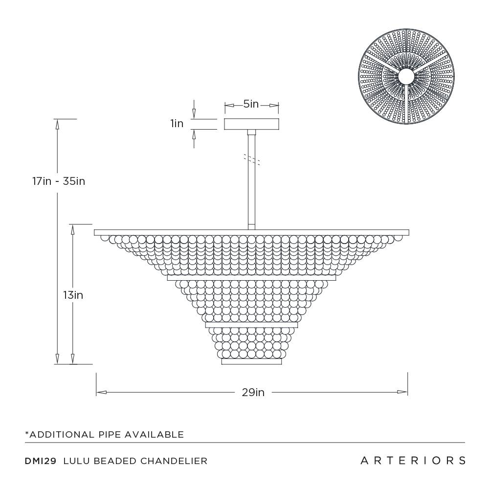 Arteriors Lulu Beaded Chandelier