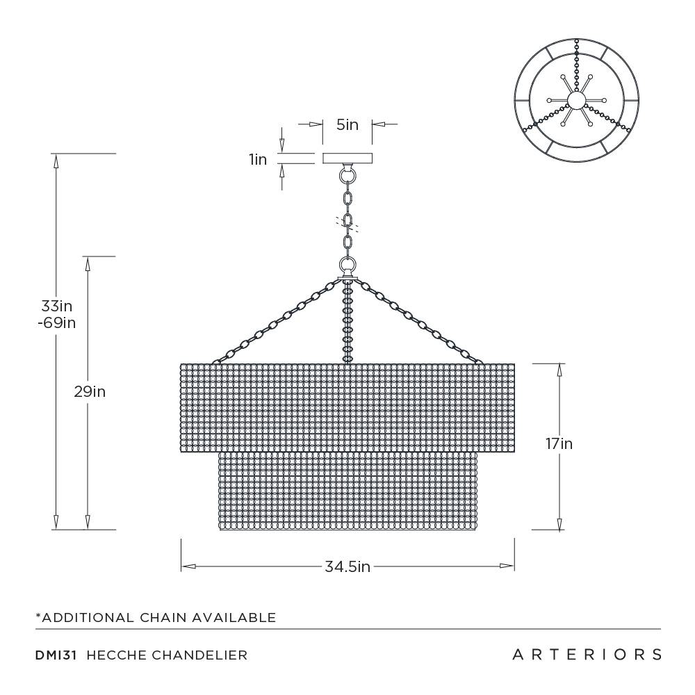 Arteriors Hecche Chandelier