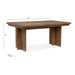 Magnussen Home Marcel Harvest Brown Extendable Trestle Dining Table