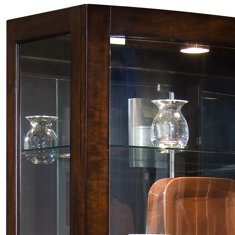 Pulaski Furniture PFC Curios Curved Front 5 Shelf Curio Cabinet