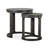 Magnussen Home Boswell Peppercorn Round Nesting End Table