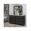 Magnussen Home Keaton Black Double Drawer Dresser With Portrait Mirror