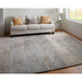 Feizy Anya 8921F Transitional Abstract Rug in Ivory/Gray