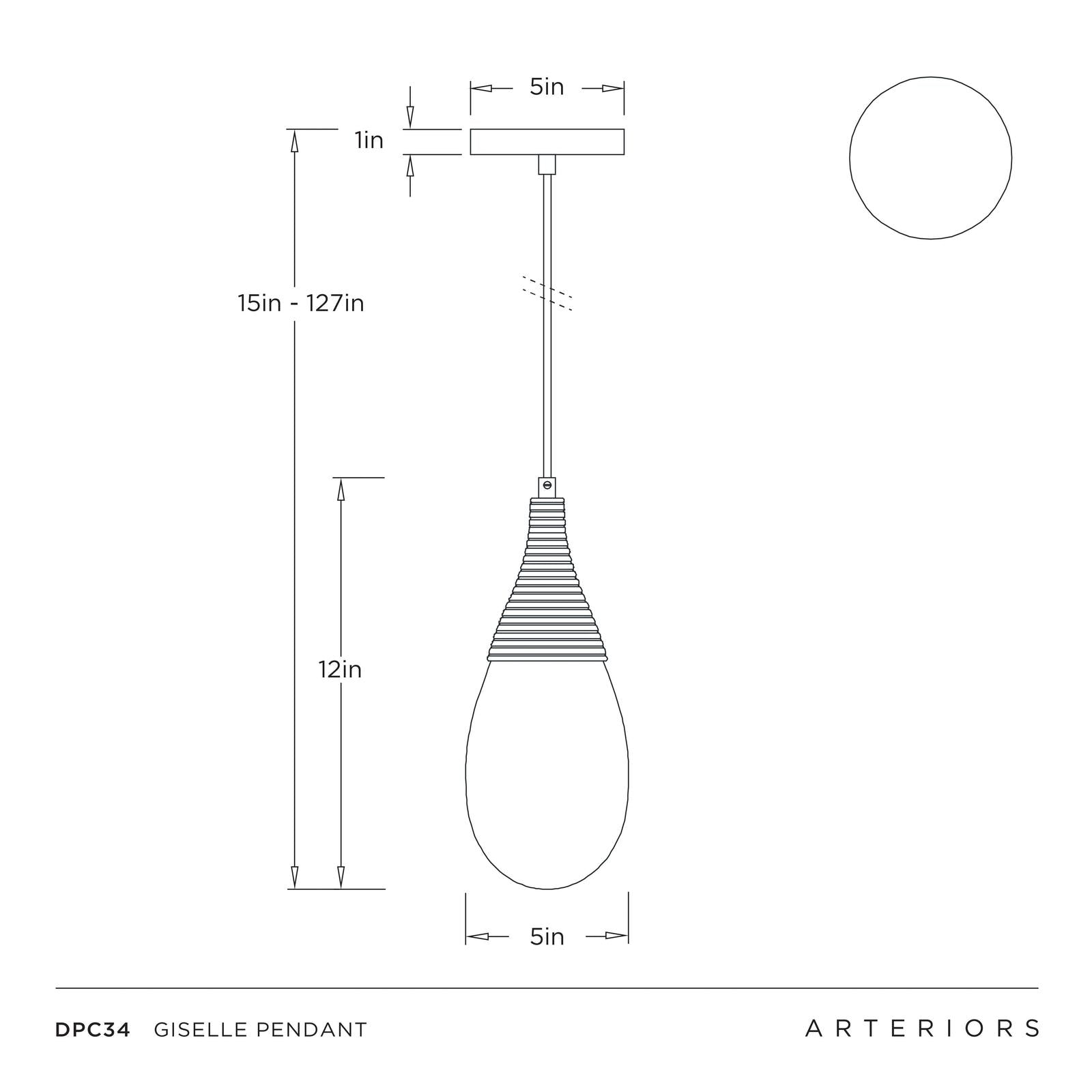 Arteriors Giselle Pendant