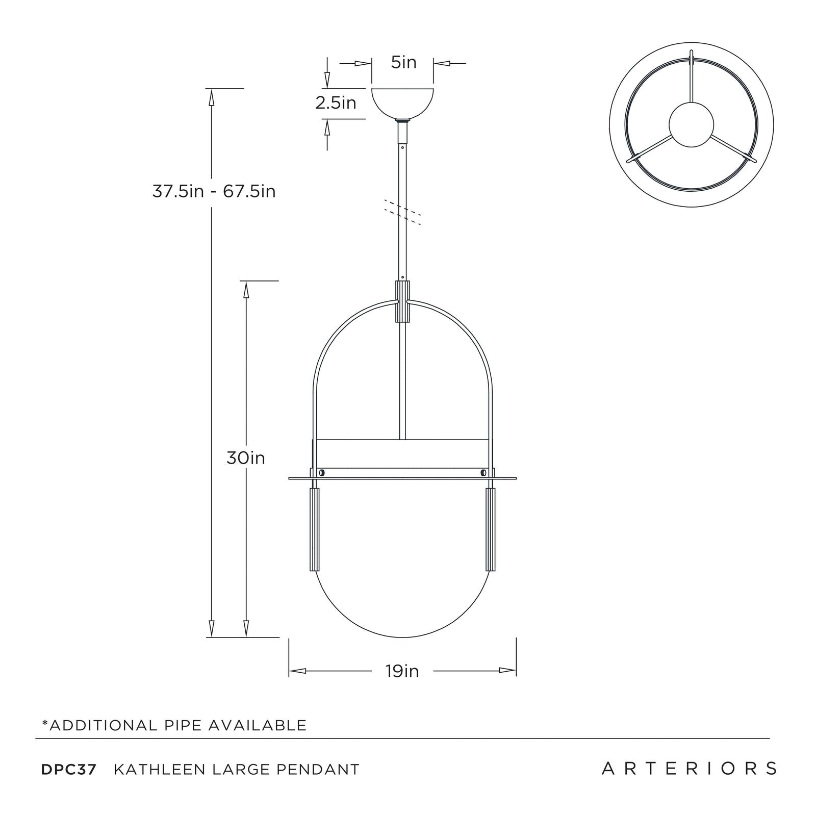 Arteriors Kathleen Large Pendant
