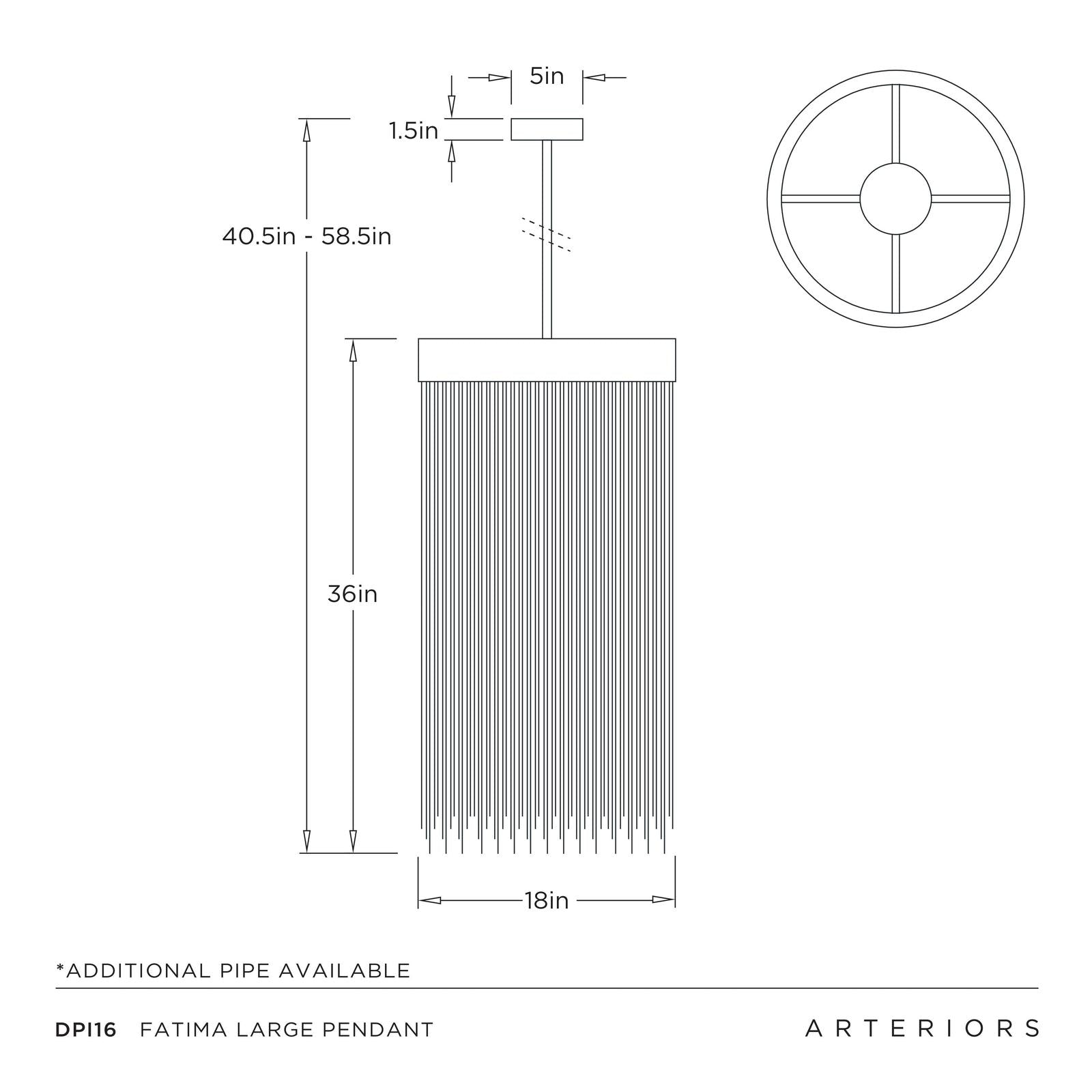 Arteriors Fatima Large Pendant