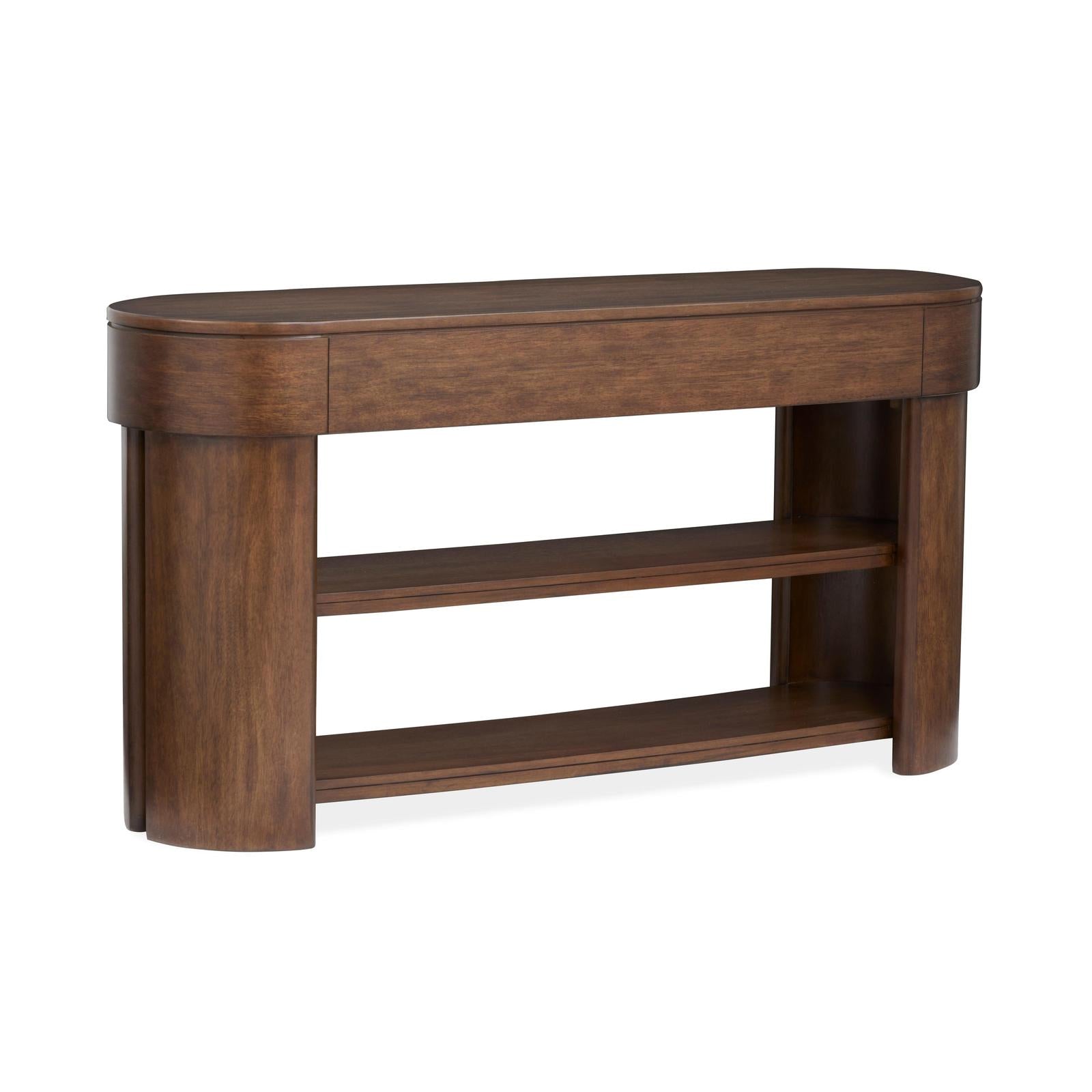 Magnussen Home Holloway Toasted Almond Oval Sofa Table