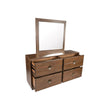 Magnussen Home Selena Brown Double Drawer Dresser With Landscape Mirror