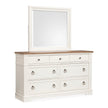 Magnussen Home Kingston Whisper White & Cerused Nutmeg Drawer Dresser