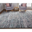 Feizy Conroe 6823F Modern Abstract in Blue/Gray