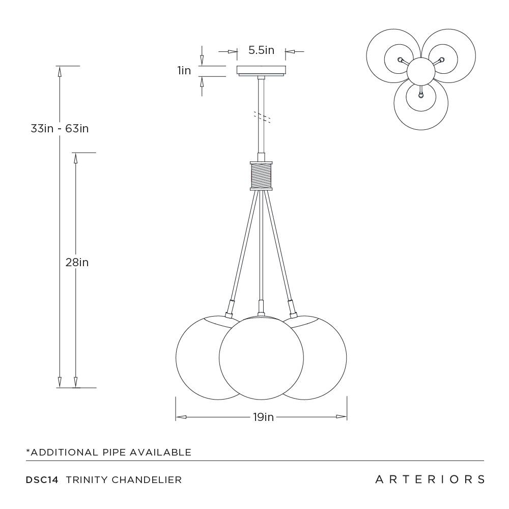 Arteriors Trinity Chandelier