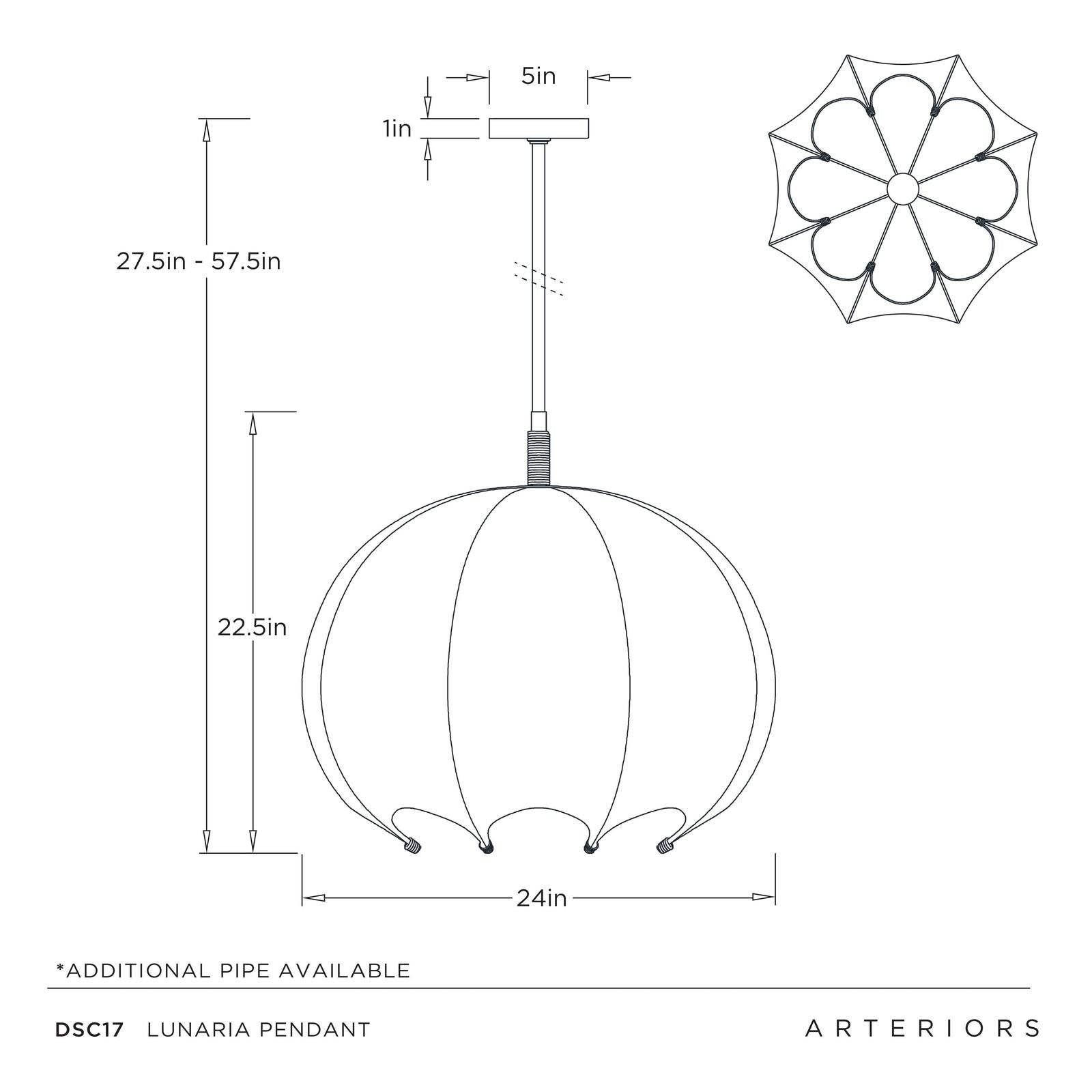 Arteriors Lunaria Pendant