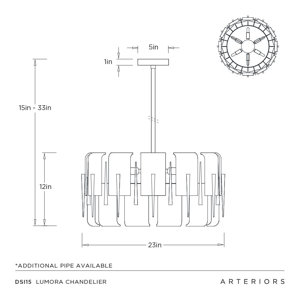 Arteriors Lumora Chandelier
