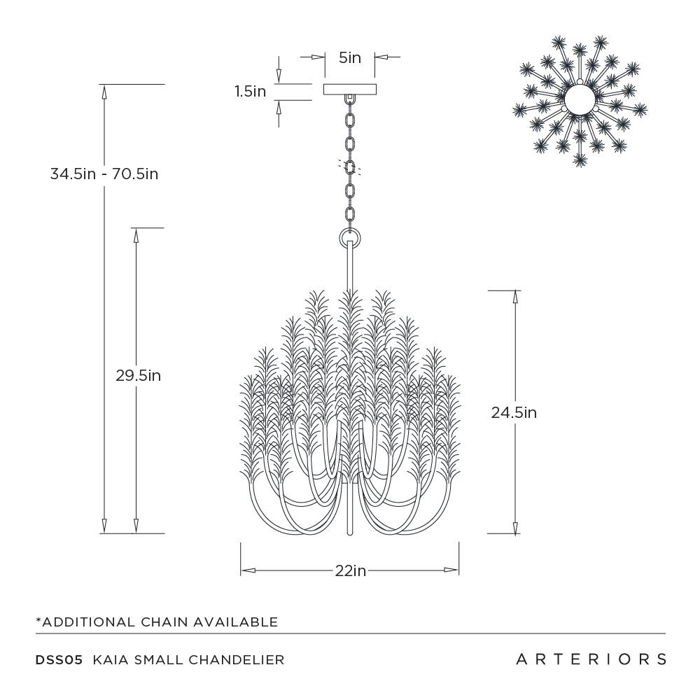 Arteriors Kaia Small Chandelier