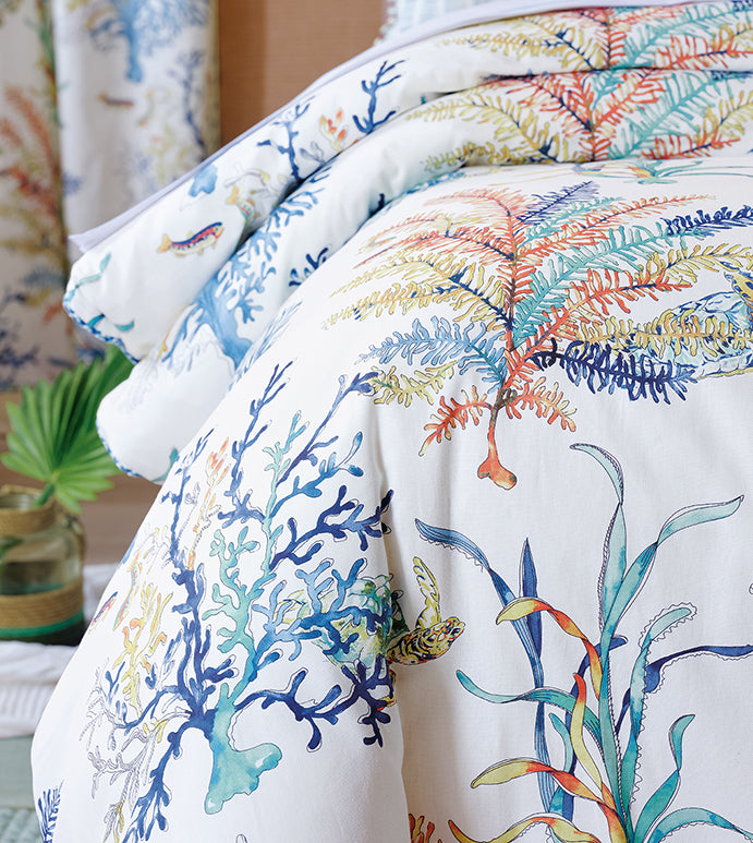 Eastern Accents Castaway Coral Reef Tacked Comforter