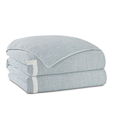 Eastern Accents Amberlynn Mitered Picot Hand-Tacked Comforter