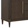 Pulaski Furniture Asher Park Piano Brown Glass Top 2 Door Buffet
