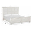 Magnussen Home Willowbrook Egg Shell White Bed