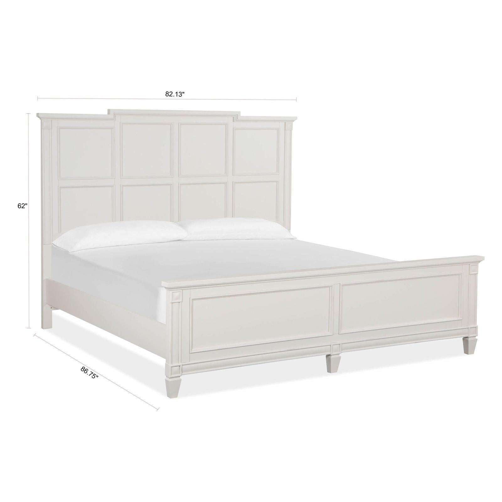 Magnussen Home Willowbrook Egg Shell White Bed