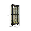 Pulaski Furniture PFC Curios Lighted Curio Gallery Style 5 Shelf Cabinet