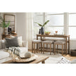 Magnussen Home Lindon Belgian Wheat Upholstered Stool