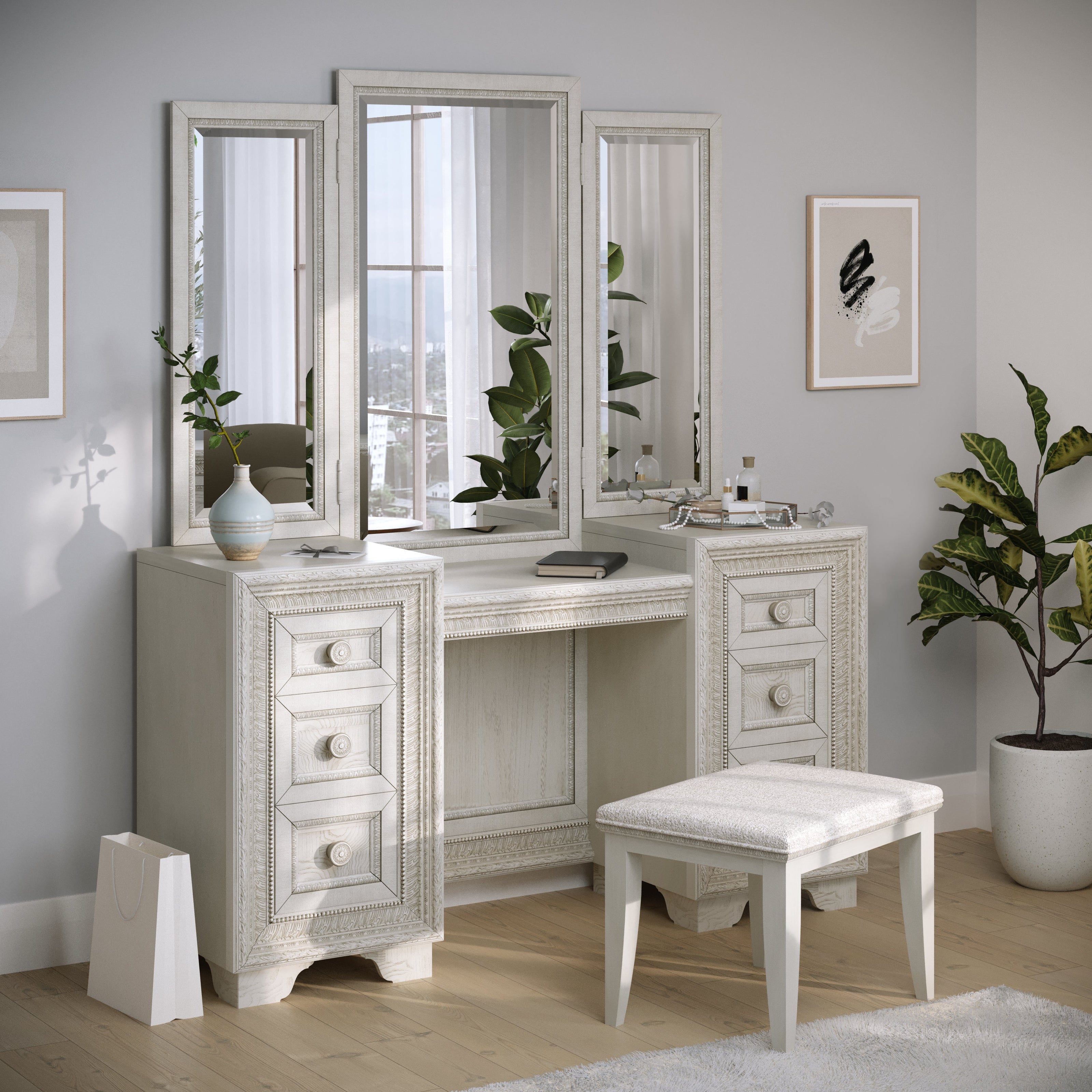 Pulaski Furniture Camila Creamy White Vanity